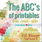 The ABC’s of…a 5-day series from the Kid Blogger Network