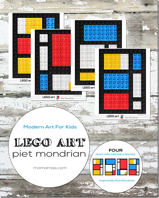 Piet Mondrian LEGO art
