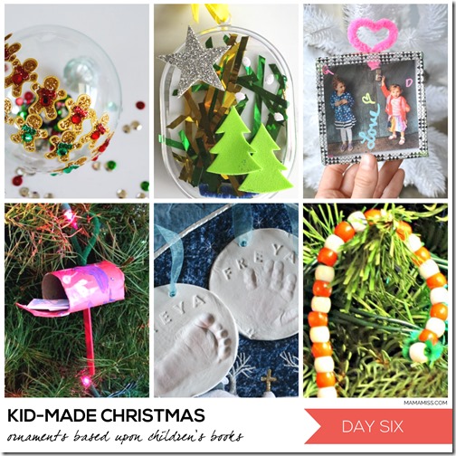 10 Days of a Kid-Made Christmas - featuring 70+ ornaments inspired by childrens books! | @mamamissblog #KidMadeChristmas #KidMadeOrnaments