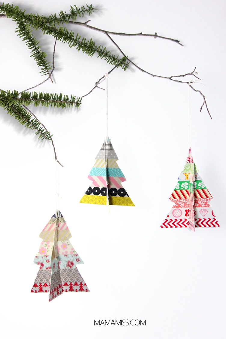 10 Days of a Kid-Made Christmas - Washi Tape Trees