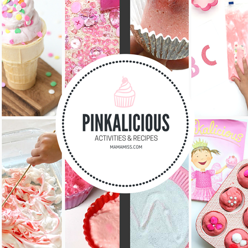 AWESOME! Pinkalicious Activity Ideas for pre-writing, science, sensory, cooking, alphabet, colors, numbers, and shapes. From @mamamissblog
